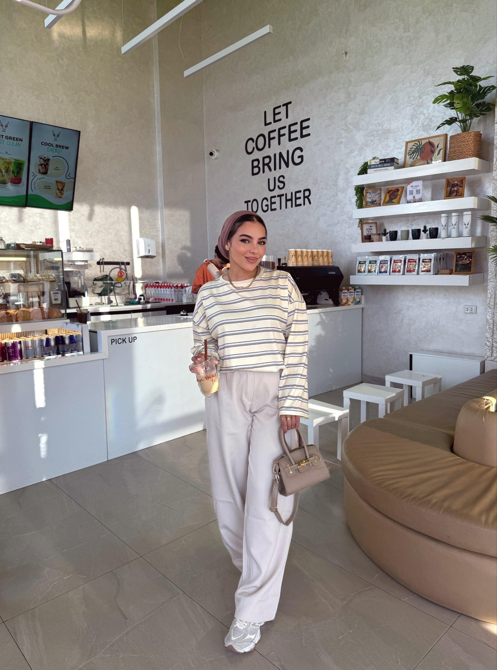 Yellow striped oversize Tshirt