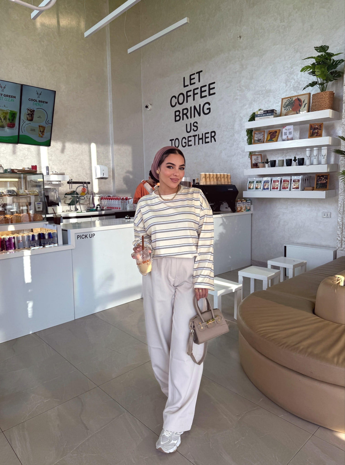 Yellow striped oversize Tshirt