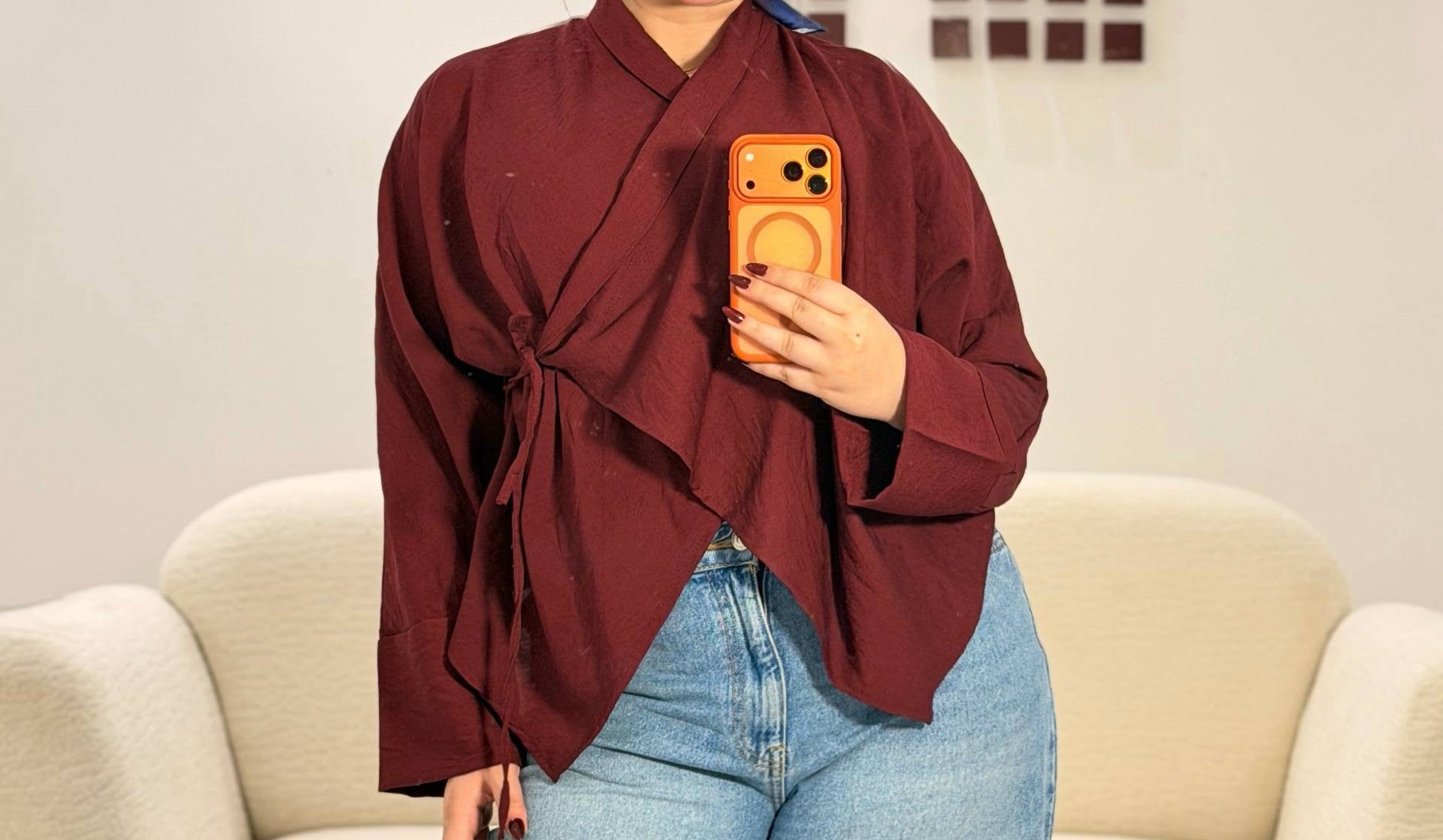 Cross linen Blouse