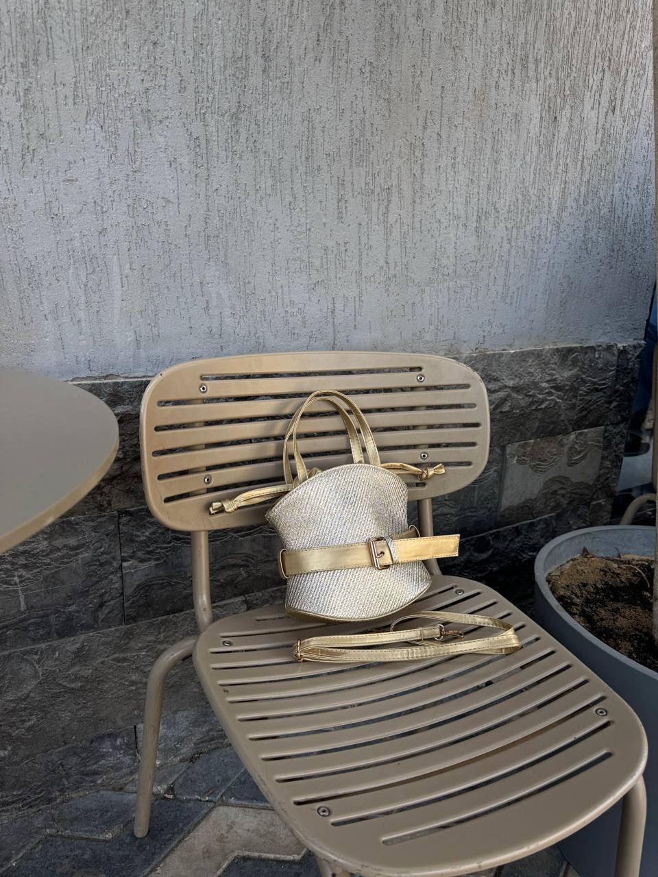 Ivory Buckle Crossbody Bag
