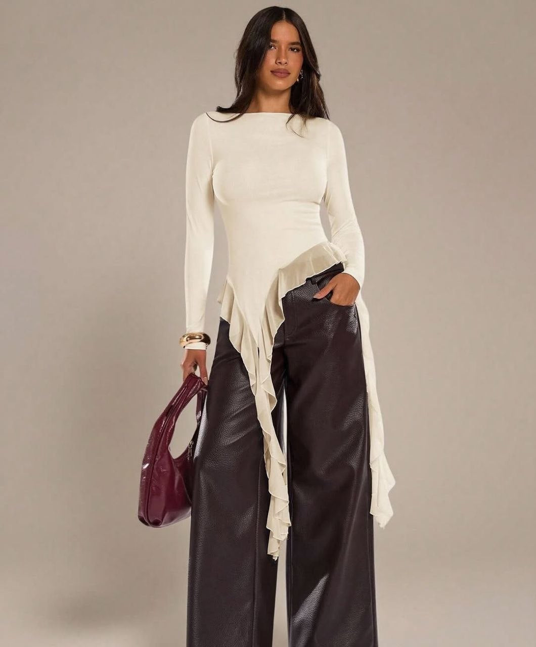 RUFFLED TOP