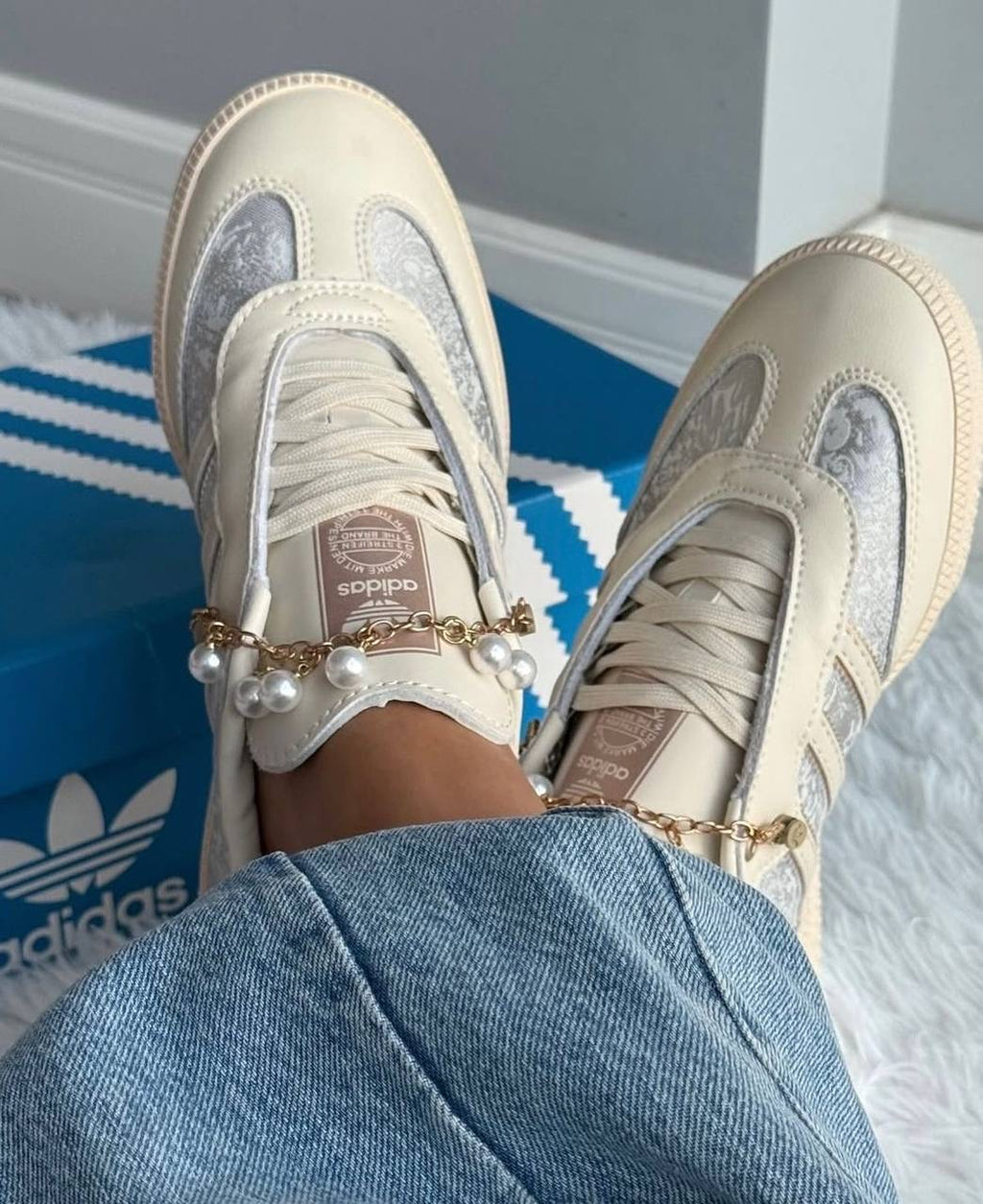 Samba Sneakers With Pearls Limited Collection