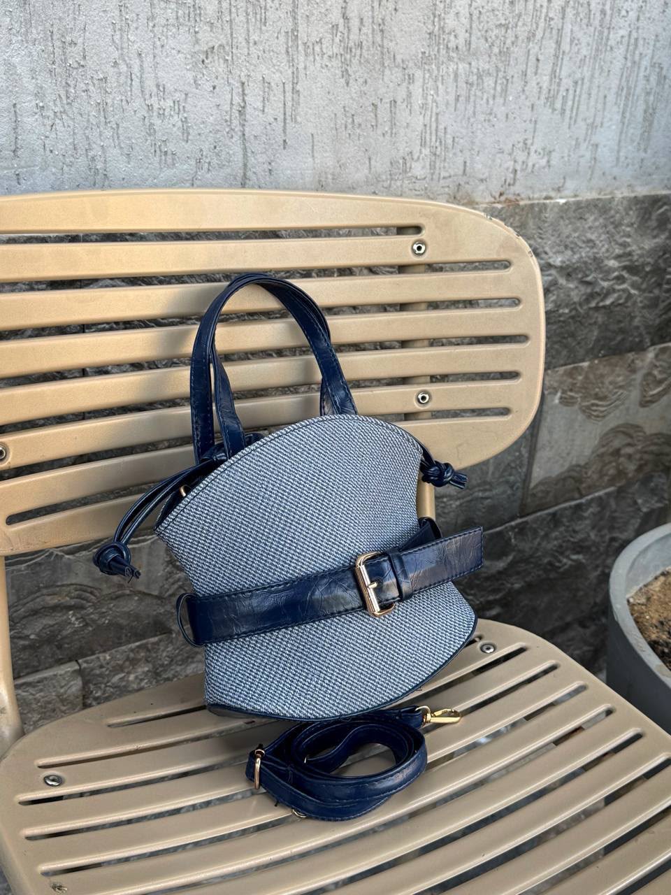 Ivory Buckle Crossbody Bag