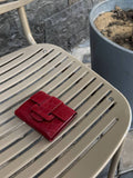 Croc Embossed Buckle Wallet