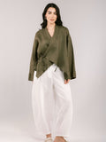 Cross linen Blouse