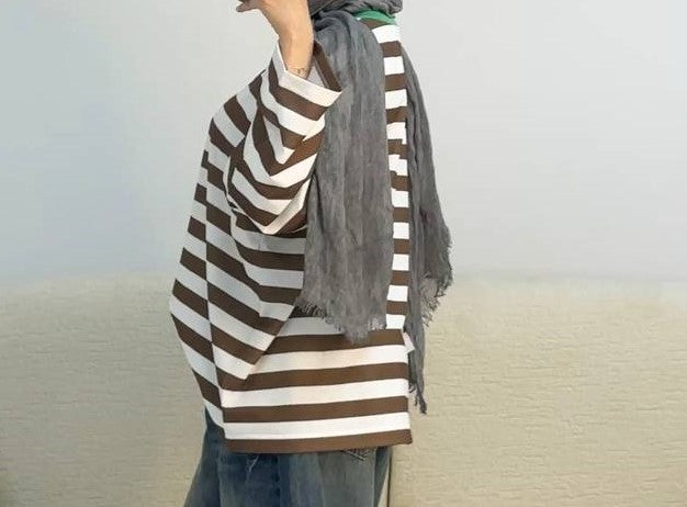 Brown Striped T-Shirt